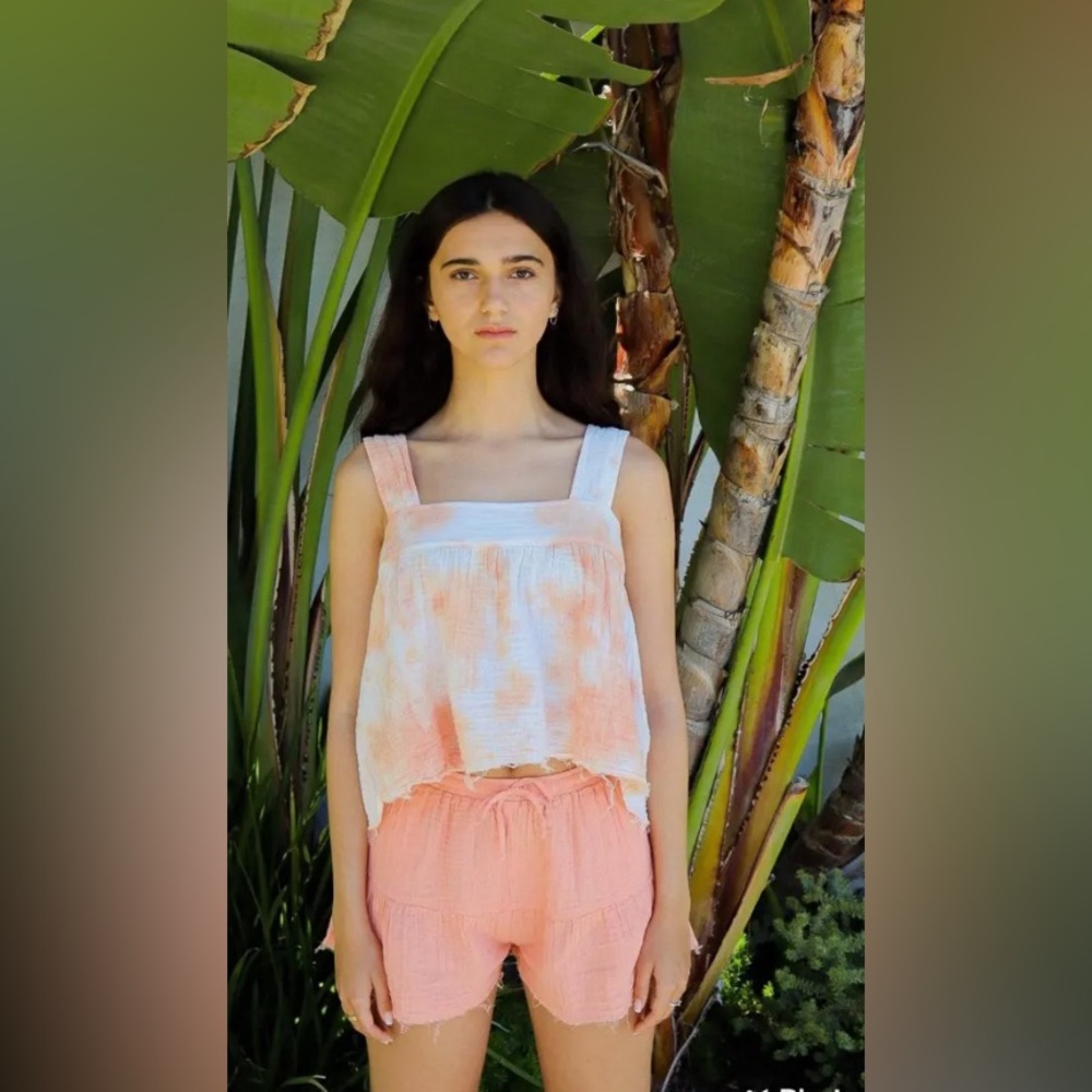 Stark X Gauze Shorts Peach S